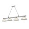 Z-Lite Cordon 4 Light Billiard, Brushed Nickel & White Linen 2306-4BN-DWL14 - alternate 1